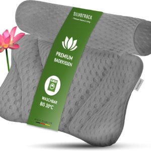 Badewannenkissen mit Saugnäpfen – ergonomisches Nackenkissen