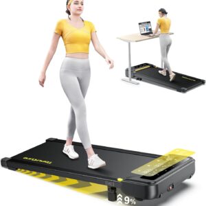 Tapis de course électrique inclinable avec télécommande et application, aucun montage requis
