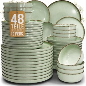 Steingut Geschirrset Rustic Tafelservice