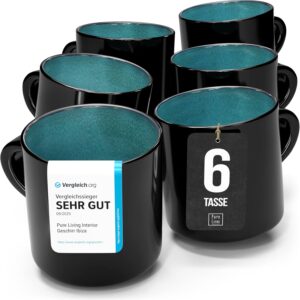 Tasses en faïence Ibiza, lot de 6, 350 ml
