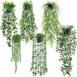 Set of Artificial Hanging Rose Plants