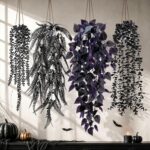 Set of Artificial Hanging Rose Plants
