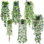 Set of Artificial Hanging Rose Plants