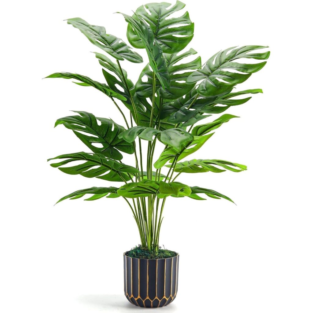Le Monstera rose artificiel de 71 cm avec son pot