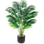 Le Monstera rose artificiel de 71 cm avec son pot