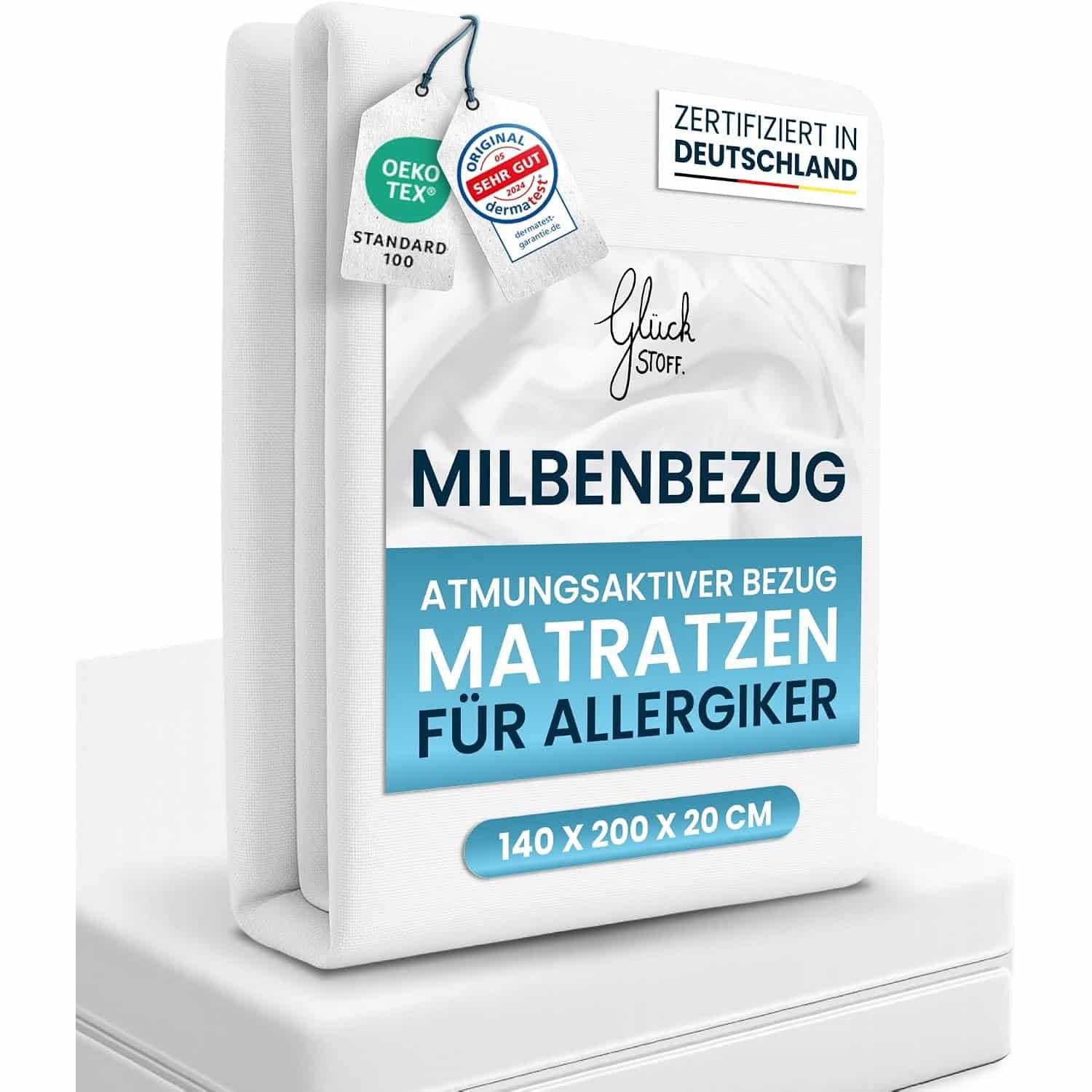 Glückstoff Milbenbezug für Matratzen