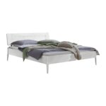 Bett Busseto von Hasena in 10-MDF weiss deckend, lackiert, freigestellt