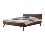 Caluso Bed by Hasena in 82 Walnut, Oiled, Freestanding