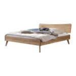 Caluso Bed by Hasena in 87-Natural Wild Beech, Oiled, Freestanding