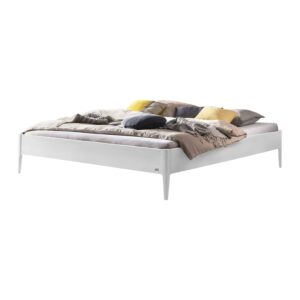 Bett Pieve von Hasena in 10-MDF weiss deckend, lackiert, freigestellt