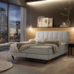 Ambra box-spring bed by Hasena in the bedroom