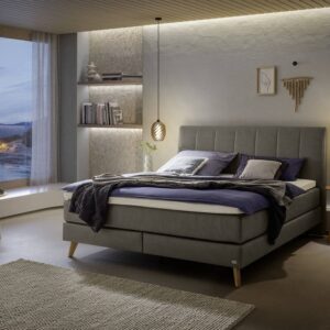 Fernanda box-spring bed by Hasena in the bedroom