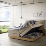Lit à sommier tapissier Pedrosa de Hasena dans la chambre à coucher
