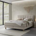 Reina box-spring bed by Hasena in the bedroom