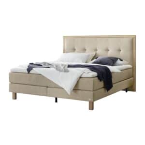 Boxspringbett Solara von Hasena, freigestellt vor weissem Hintergrund