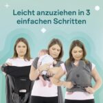 Koala Babycare Tragetuch Cuddle Band für Neugeborene