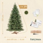 FairyTrees Weihnachtsbaum Nordmanntanne Premium FT29