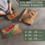 Die drei Brettgrössen 26x18, 33x24 und 40x30 cm im Einsatz