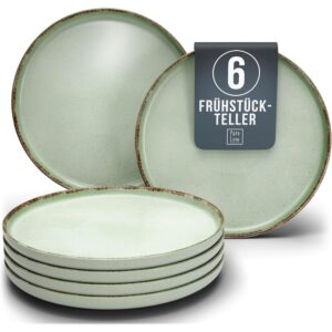 Lot de 6 assiettes à dessert en faïence « Rustic »