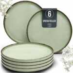 Lot de 6 assiettes à dessert en faïence « Rustic »
