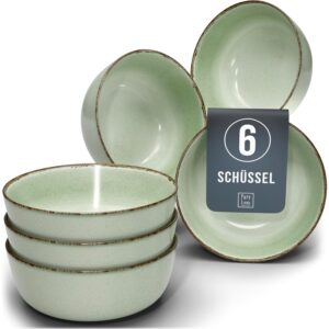Lot de 6 bols à muesli en faïence « Rustic »