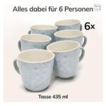 Tazze in gres Ibiza Light, set da 6, 435 ml