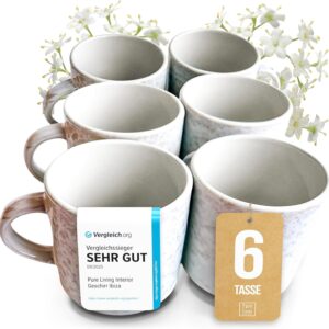 Tazze in gres Ibiza Light, set da 6, 350 ml